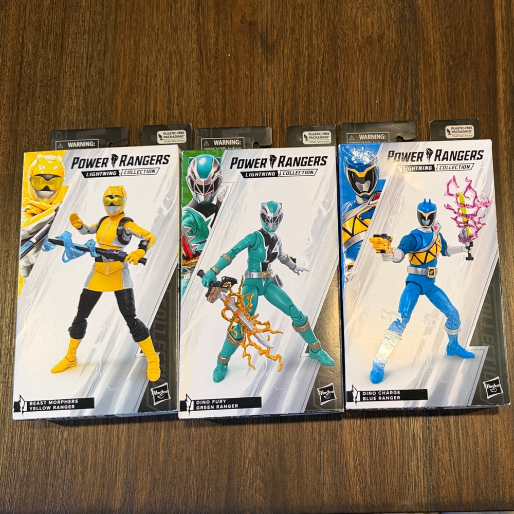 NWT/NIB Hasbro Power Rangers Action Figures - Lightening Collection